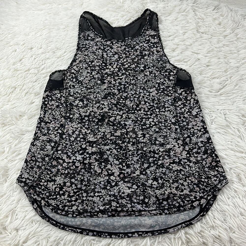 Lululemon Sculpt Tank Black Floral